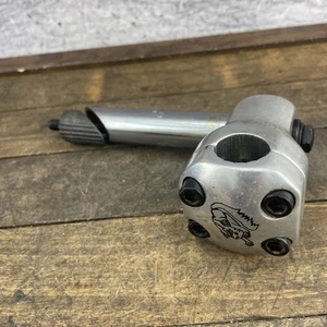 Vintage Mongoose FReestyle BMX Stem 22.2mm 4-Bolt Silver Alloy 1in - Picture 1 of 16