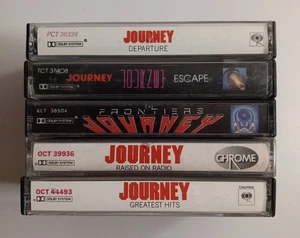 Journey Cassette Tapes: Departure-Escape-Frontiers-Greatest Hits-Raised on Radio - Picture 1 of 5
