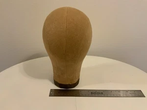 Canvas Cloth / Wood / Metal Mannequin Head Millinery Hat Making Wig Block Form - Picture 1 of 13