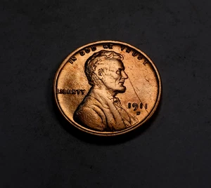 1911-D Lincoln Wheat Cent Penny * Choice BU Red * Key Date! * XW106 - Picture 1 of 2
