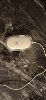 Apple Optical Mouse, Clear, Untested - Image 1 of 2