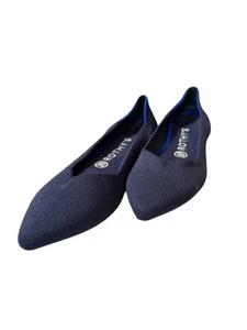 Rothys The Point bequeme Damen-Strick-Flats Größe 8 dunkelblau - Bild 1 von 5