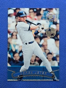 Tarjeta 1996 Topps Stadium Club Derek Jeter solo para miembros #123 New York Yankees - Imagen 1 de 2
