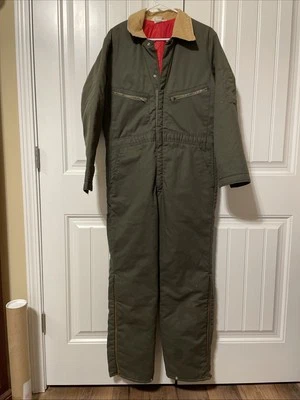 Vintage 90s Key Imperial Insulated Coveralls, Dark Green Men's 38 Regular. - Image 1 of 4
