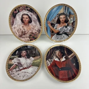Gone With The Wind Plates Vintage Bradford Exchange Lot/4 1991 COA - Picture 1 of 23
