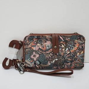 Sakroots Artist Circle Smartphone Wallet/Wristlet with Crossbody Strap - Picture 1 of 8