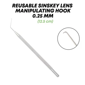 Sinskey Lens Hook Manipulating 0.25mm Eyelid Ophthalmic Eye Surgical Instruments - Picture 1 of 2