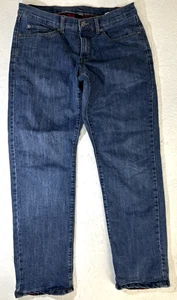 Eddie Bauer Flannel Lined Mens Jeans 32 x 32 Straight Fit - Lumber Jack Plaid - Picture 1 of 19