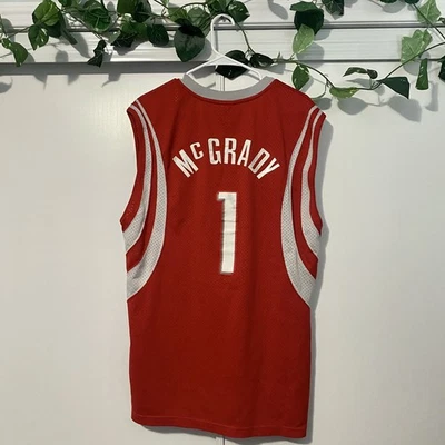 Camiseta de colección Reebok Tracy McGrady Houston Rockets #1 Swingman equipo NBA M Foto 1 de 4