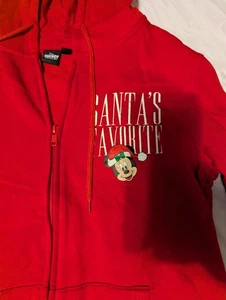 Felpa con cappuccio grafica full zip Disney's Minnie Mouse PICCOLA preferita di Babbo Natale junior - Foto 1 di 6