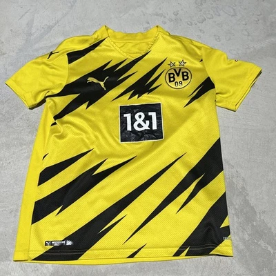Borussia Dortmund 2020/2021 Home Puma Jersey BVB 09 SZ L Yellow 1&1 Drycell - Image 1 of 4