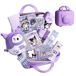 KRGNPLE Stationery Set: Journal, Post-it Notes, Pencil Case, and Suitcase with C - Picture 1 of 8