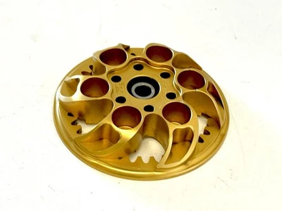Genuine Speedymoto Kukri Pro Gold Anodized Dry Clutch Pressure Plate Fits 91-14 - Image 1 of 4