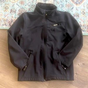Spider size 8 boy Black Full-Zip Jacket - Picture 1 of 11