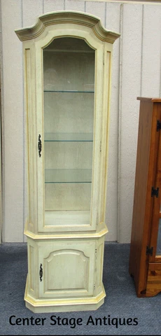 63298   ETHAN ALLEN Decorator Curio China Cabnet Bookcase Cover