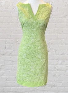 Vineyard Vines Green Pineapple Print Shift Dress 0 2 4 6 Nautical Preppy Garden - Picture 1 of 8