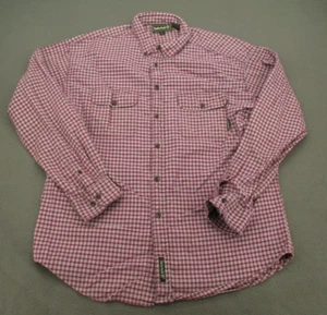 Timberland Shirt Adult Large Multicolor Plaid Long Sleeve Button Up Mens L - Picture 1 of 12