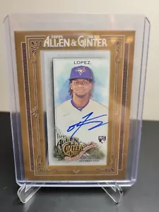 2022 Allen and Ginter Mini Framed Auto #MA-OL Otto Lopez - Toronto Blue Jays - Picture 1 of 2