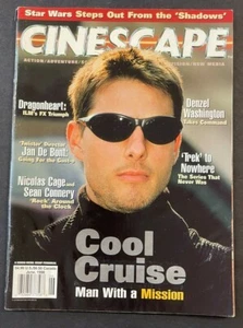 1996 JUNE CINESCAPE MAGAZINE TOM CRUISE DENZEL WASHINGTON DRAGONHEART FREE S&H - Picture 1 of 3