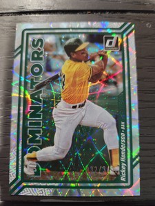 2023 Panini Donruss Dominators SILVER Rickey Henderson #'d 349 ATHLETICS HOF 🔥 