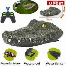 Crocodile Head Remote Control Boat Electric Spoof Toys Drive Birds Pool Decor AU