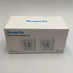 GoveeLife Smart Thermometer R1 Bluetooth Monitor 2-Pack - Model H5108 - New - Picture 1 of 11