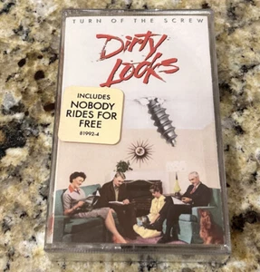 DIRTY LOOKS TURN OF THE SCREW CASSETTE TAPE HEAVY HAIR GLAM METAL, 1989 - Picture 1 of 3