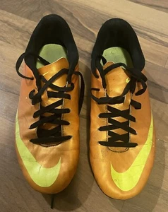 Nike Mercurial Soccer Spikes; Orange, Yellow & Black; Size 4.5Y  - Pre-owned - Picture 1 of 6