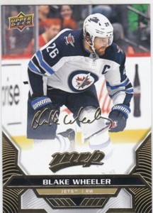BLAKE WHEELER 2020-21 UPPER DECK MVP GOLD SCRIPT #105 WINNIPEG JETS