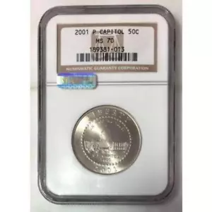 2001 Capitol Half Dollar NGC & MAC MS70 ***Rev Tye's Coin Stache*** #101364 - Picture 1 of 4