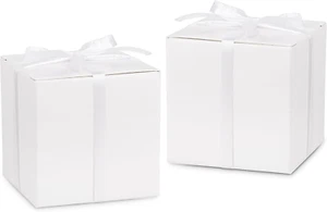100 Pack Party Favor Boxes White Gift Boxes 2X2X2 Inches Small Cardboard Gift Bo - Picture 1 of 8