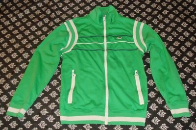 Chaqueta deportiva Marc Ecko corte y costura para hombre granate marfil cremallera completa talla pequeña Foto 1 de 4