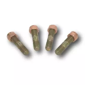 TURBO STUD & COPPER LOCK NUT SET OF 4 - M8 X 1.25 X 36MM LONG - Picture 1 of 3