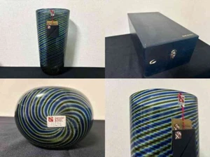 barovier & toso Blumenvase H/14'B/7,2'T/7,2 (Zoll) Vintage Murano Glas Gebraucht - Bild 1 von 7