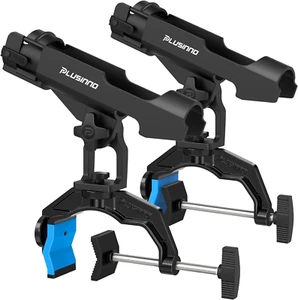 1/2/4 Pack Fishing Rod Holders for Boat, Fishing Rod Holder with Enlarge Clamp, - Picture 1 of 12