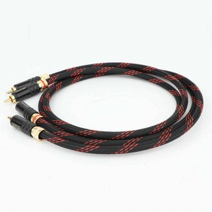 X401 Pair(2pcs) HI-End Star Quad RCA Audio Cables With WBT0144 RCA Plug HIFI