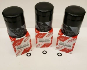 LEXUS AND TOYOTA OEM OIL FILTERS WITH DRAIN PLUG GASKETS 90915-YZZD3 - Picture 1 of 1