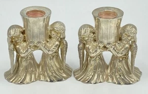 (2) Candelabro Cónico Angels con Peso Internacional Plateado - Imagen 1 de 9