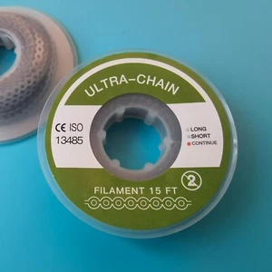Dental Power Chain Orthodontic Elastic Rubber Brace Bands 15 FT Ultra Continuous - Picture 1 of 7