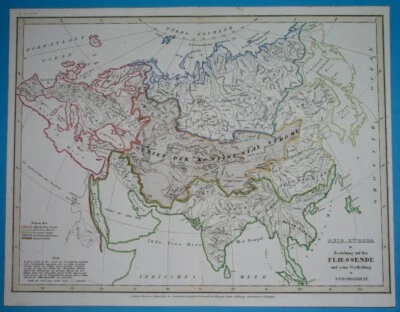 1853 RARE ORIGINAL HYDROGRAPHICAL MAP ASIA THAILAND MALAYSIA PERSIA CHINA KOREA  - Image 1 of 4