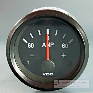 VDO AMPEREMETER INSTRUMENT GAUGE 60A Cockpit international classic schwarz - Bild 1 von 3