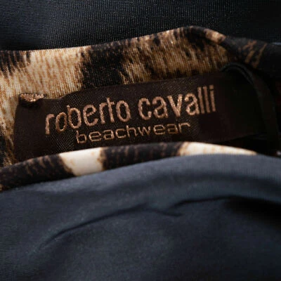 Roberto Cavalli BEACHWEAR Bikini Bottom Size M Reversible Leopard Made in Italy - Image 1 of 4