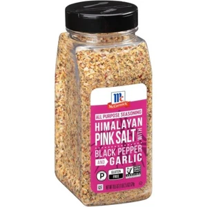 McCormick Himalayan Pink Salt with Black Pepper and Garlic All Purpose Seasoning - Picture 1 of 7