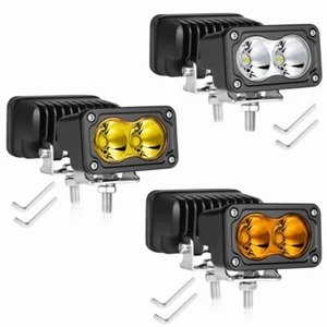 2X 3" LED Luz de Trabajo Punto Cubo Zanja Vainas Conducción Lámpara Antiniebla Offroad ATV UTV Barco - Imagen 1 de 67