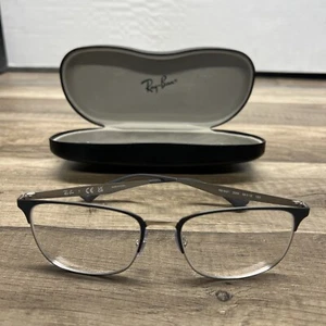 NUOVI OCCHIALI DA VISTA RAY-BAN RB 6421 3004 NERO ARGENTO AUTENTICI 56-18-150 Large - Foto 1 di 11