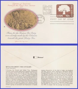 USA5 #U588 U/A FLEETWOOD FDC Liberty Tree - Bild 1 von 1