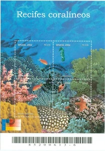 Coral Reefs -Marine Ecosystems -Scott#2846a-d -BRAZIL stamp 2002- RHM B-125 - Picture 1 of 1