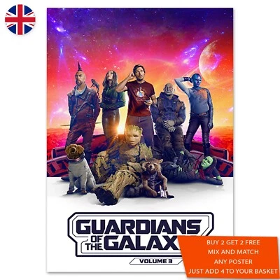 Guardians of The Galaxy Volume 3 Poster A5 A4 A3 A2 A1 Maxi Wall Art Print -2206 - Image 1 of 2