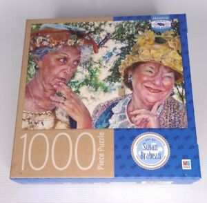 Milton Bradley Brabeau Best Friends 1000pc 20"×27"  Blue Board Jigsaw Puzzle New