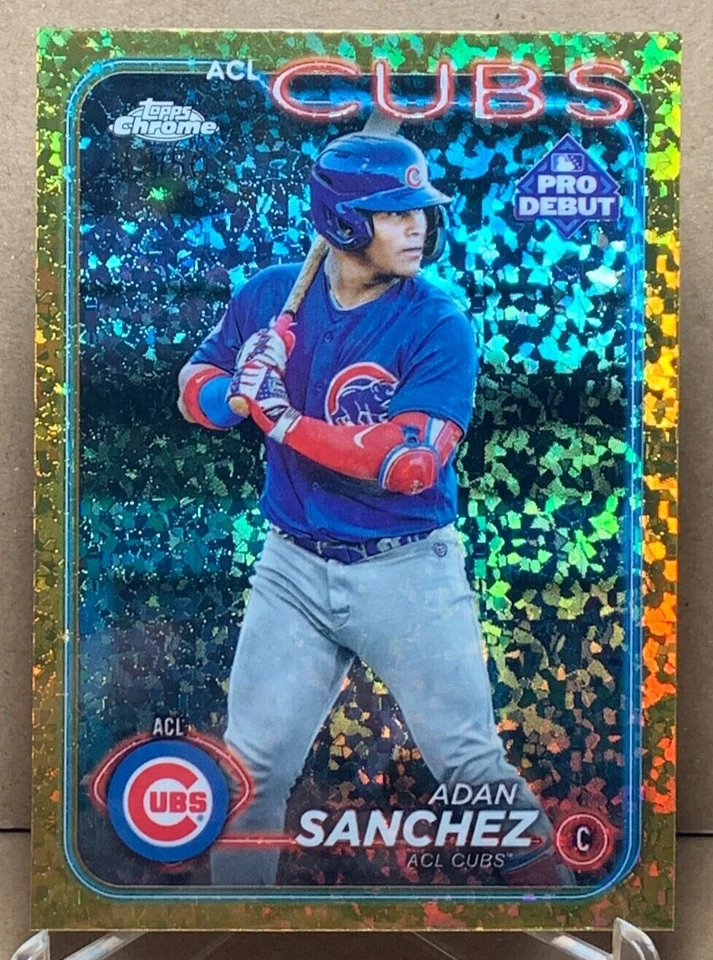 Adan Sanchez 2024 Topps Chrome Pro Debut #PDC-42 Gold Mini-Diamond 12/50 - Image 1 of 2